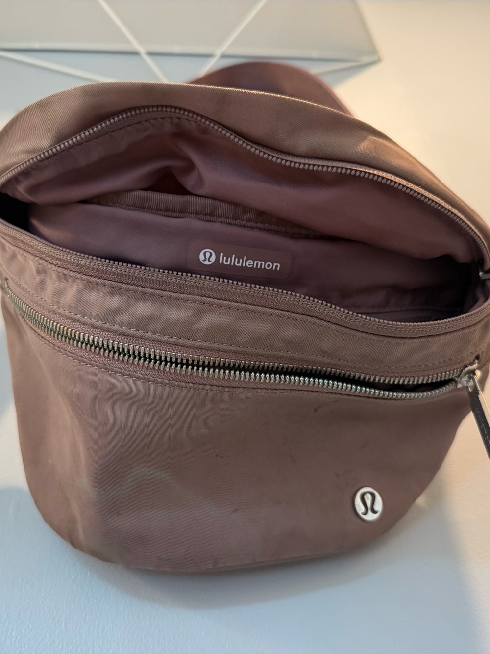 lululemon athletica Men’s Mauve Brown Belt Sling Bag